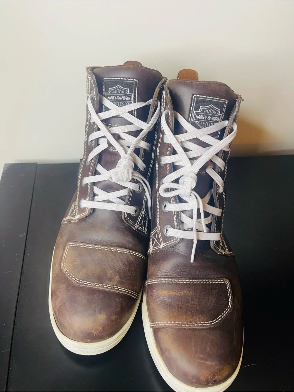 Harley-Davidson | Men's Sz 9 Brown Leather Lace-Up Boots